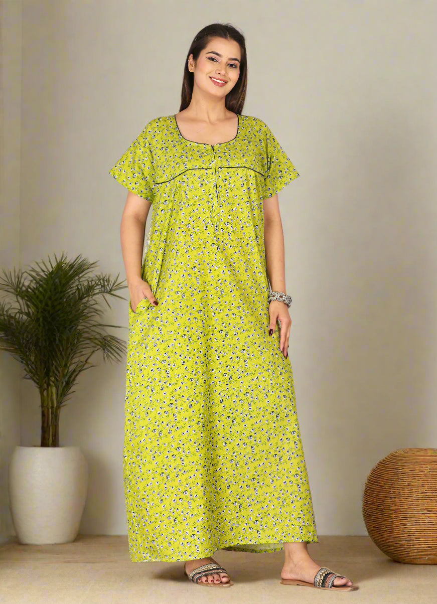 Pure Cotton Nighty for Women – Soft & Breathable Daily Wear