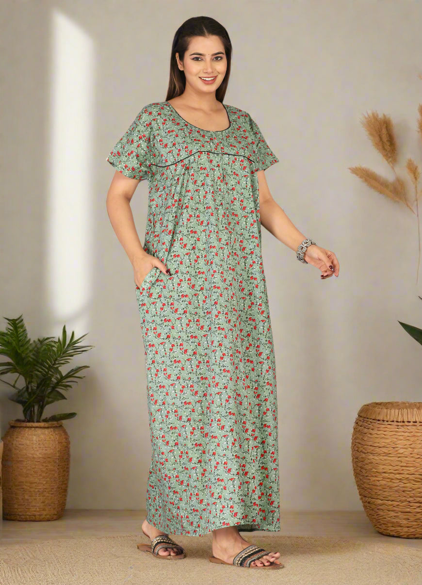 Soft Cotton Nightdress for Women – Everyday Loungewear