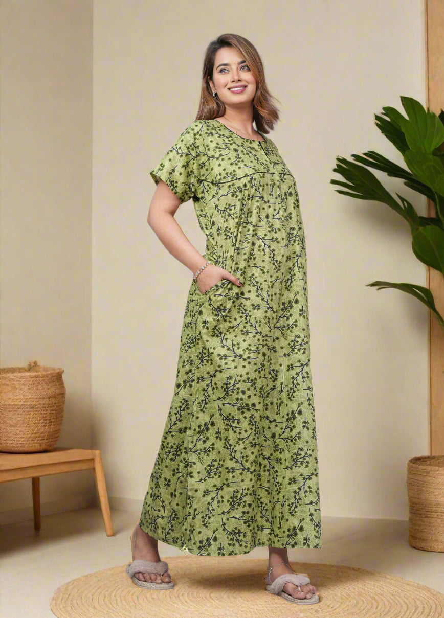 Cotton Nightgown for Ladies – Stylish & Comfy
