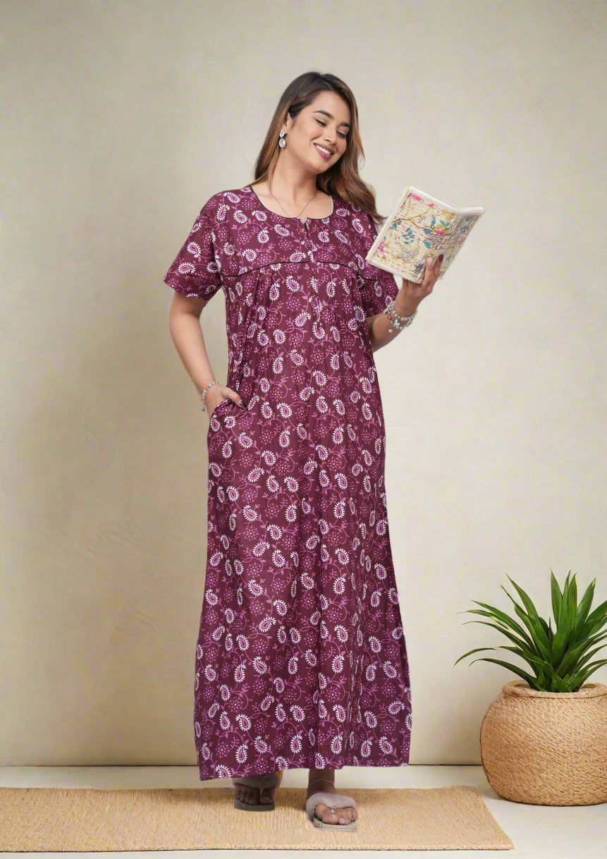 Cotton Nighty for Hospital Stay – Comfy and Easy Fit
