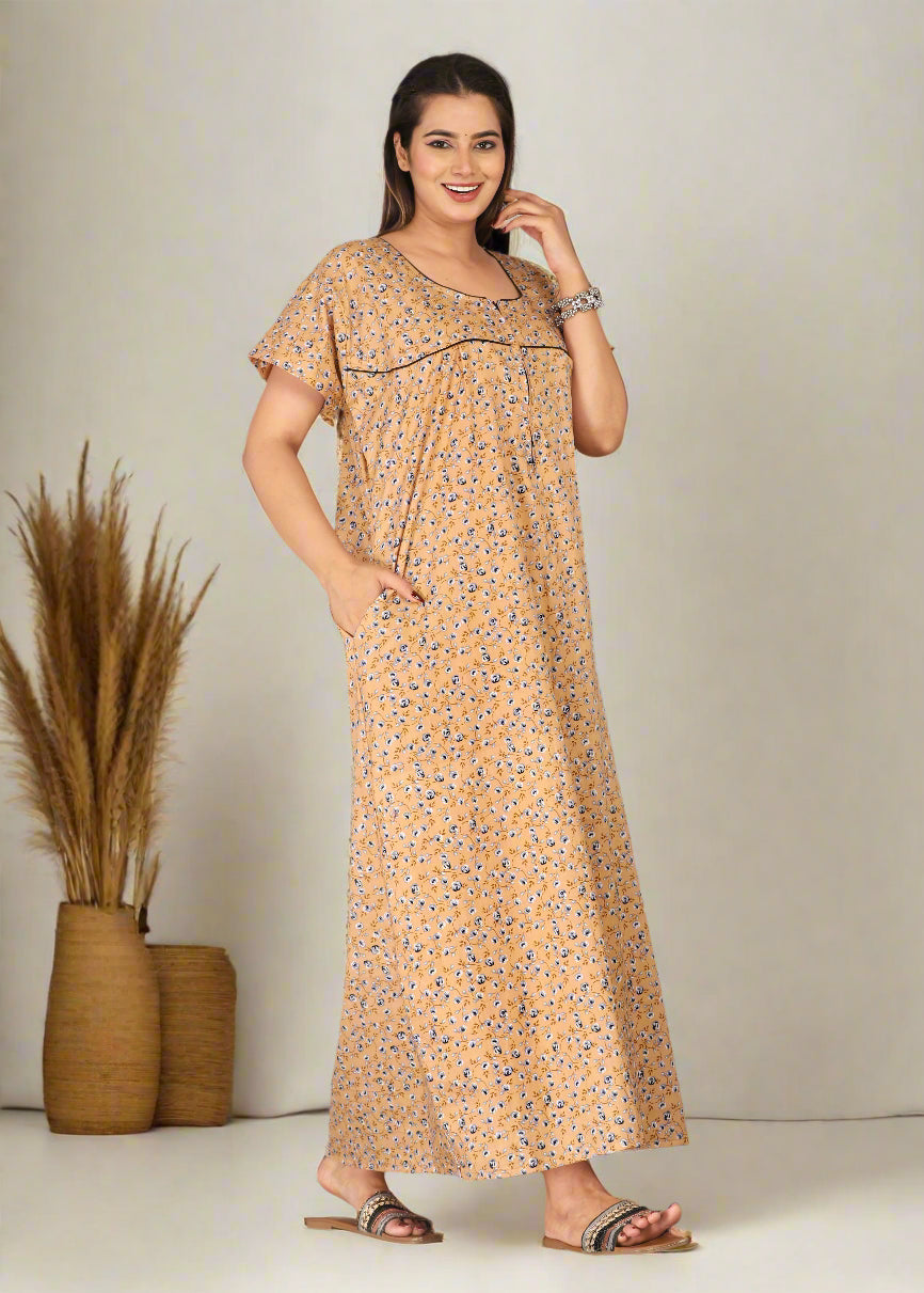 Women’s Cotton Lounge Nightgown – All Day Comfort